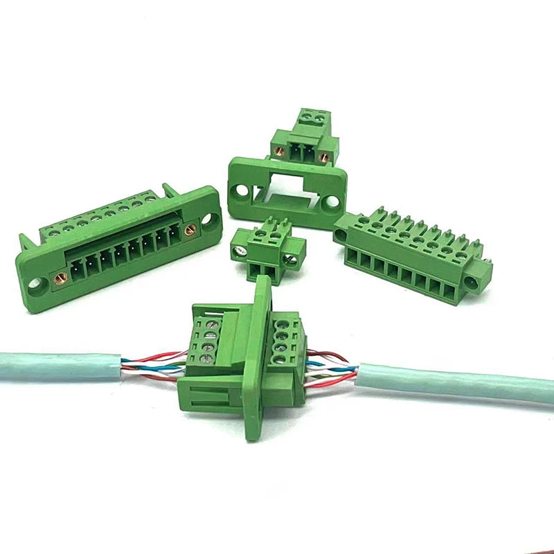 5/10Set 15EDGWC Pitch 3.81mm 2P/3P/4P/5P/6P/8P/9P Pluggable Terminal Block Connector JM15EDGKM 3.81mm Pitch