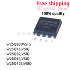 10Pcs W25Q80DVSIG W25Q16JVSIQ W25Q32JVSIQ W25Q64JVSIQ W25Q64 W25Q128JVSIQ W25Q128 SOIC-8 64Mbit SPI FLASH memory IC Chip Stock