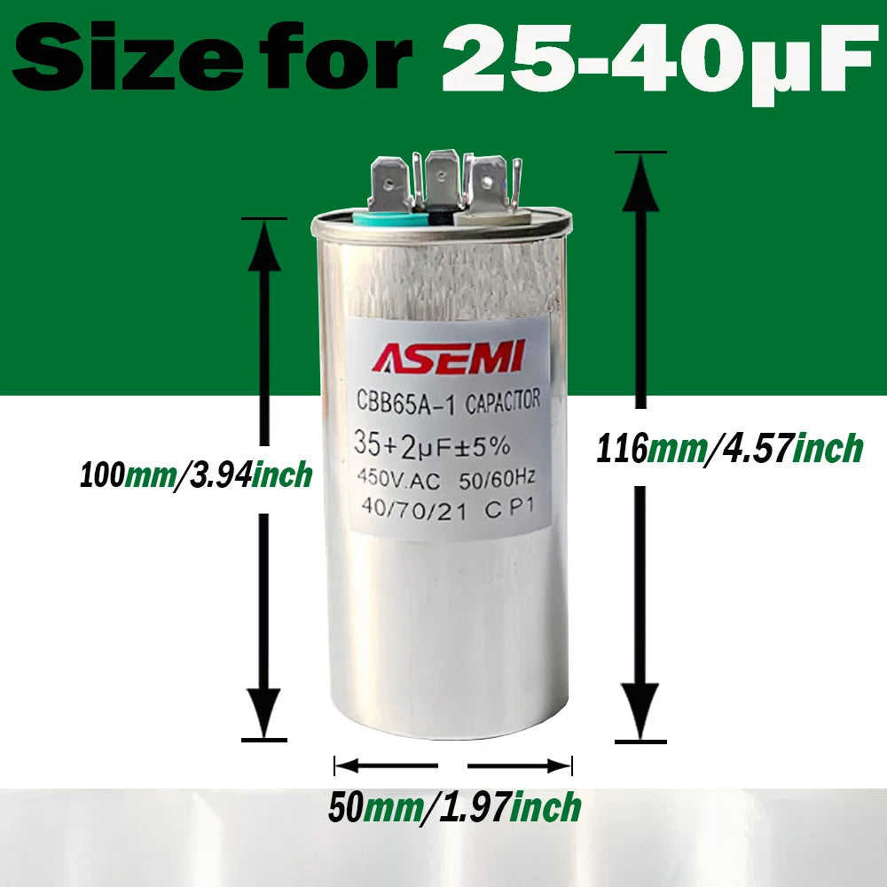 CBB65 Capacitor Dual Run Start Round
