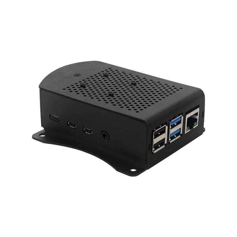 Raspberry Pi 4 Aluminium Alloy Metal Case Cooling Fan Enclosure Raspberry Pi 3 Dual Fan Case Optional for RPi 4B 3B Plus 3B