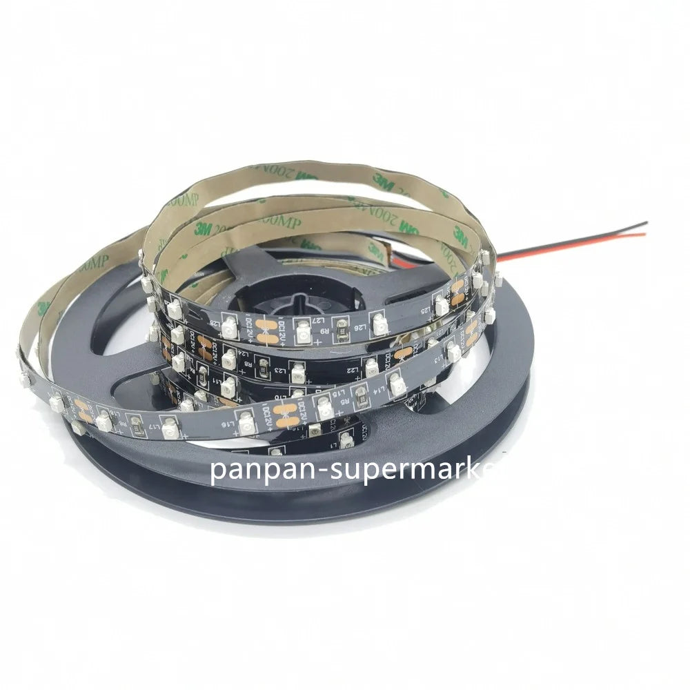 LED Strip Light 600nm True Orange SMD 5050 3528 Strip Ribbon Diode Tape Rope Lights 1m/5m 12V Flexible Strip String Lamp