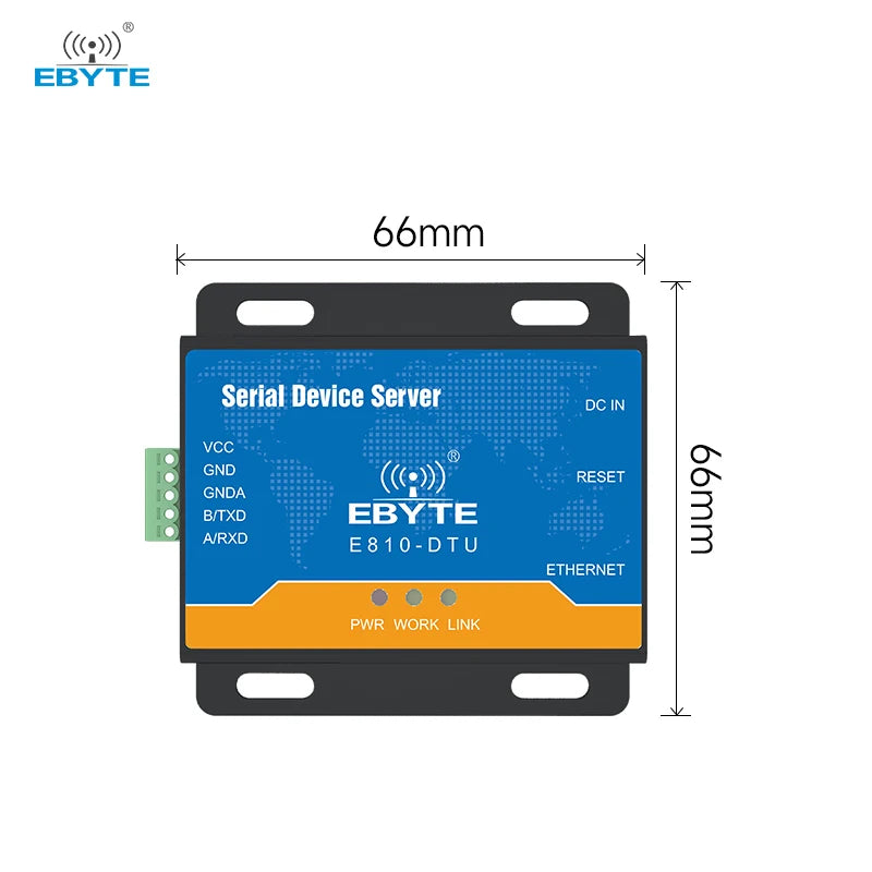 RS485 To Ethernet Serial Server EBYTE E810-DTU(RS485) V1.0 TCP/UDP Server/Client RJ45 10/100Mbps Industrial Grade