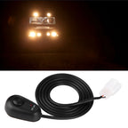 Water Drop Shape 12V Push Button Switch With Red/Green LED Indicator Lights Push Button On Off Switch Harness Wiring