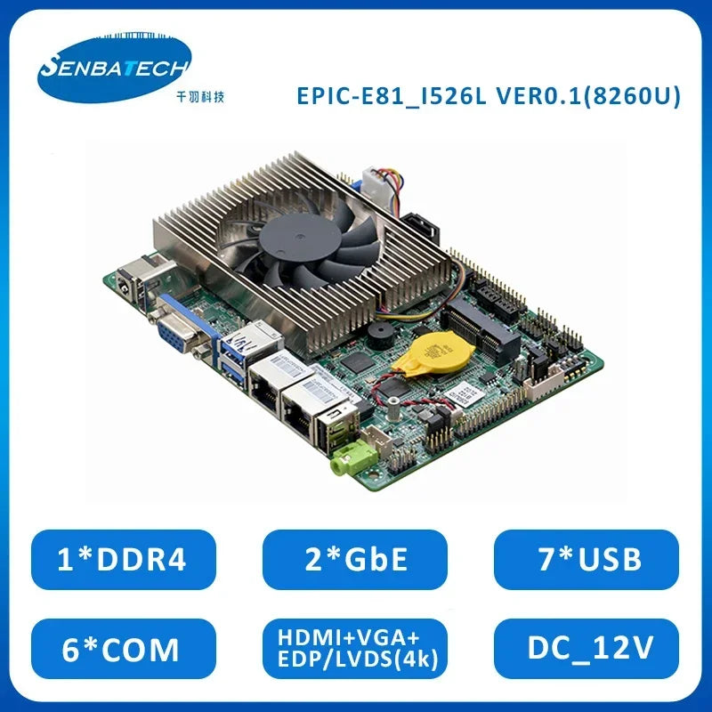 NEW embedded industrial control motherboard pcb I5-8260U for board pc single board x86 processor micro computer