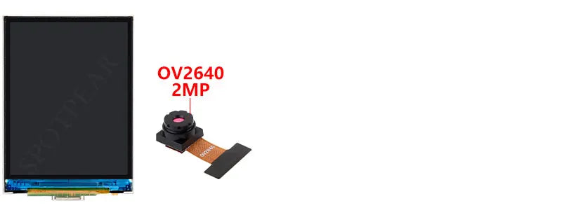 Waveshare ESP32-S3 2inch Capacitive Touch Display IPS 240×320 Camera Touch Option Supports WiFi Bluetooth Development Board