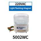 LTA5002 12V 24V 220V 3 Color Strobe Signal Warning Light Magnet Indicator Light LED Lamp Small Flashing Buzzer Security Alarm