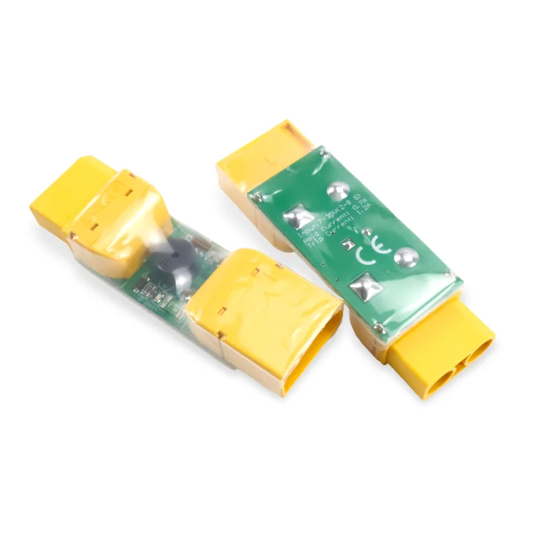 Smoke Stopper XT90 Connector LED Buzzer Alarm 1.2A Current Limit Protection for 2-6S FPV Drone First Power Up Test