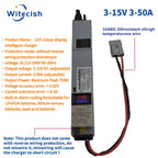1A - 50A Current 3V~ 15V Voltage Adjustable Charger 12V 14.6V 3.65V Lifepo4 Li-ion Lipo Lithium Fast Charge 1S 4S 8S