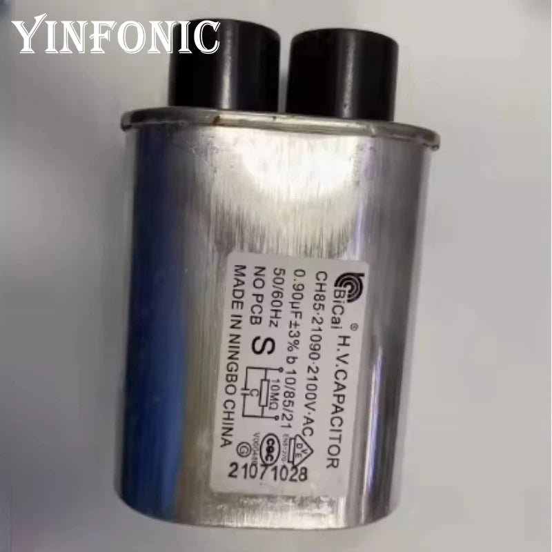 BICAI 2100V.AC CH85 High-voltage Capacitor for Microwave Oven Accessories ±3% 0.7uF~1.2uF 2+2 Small Plug-in Type Capacitor