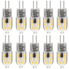 10 Pack G4 12V Led Light Bulb LED Lamp 12LED Replace 30W T3 JC Halogen Bulbs Warm White 3000K Natural White 4000K 6000K