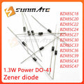 50PCS BZX85C18 BZX85C20 BZX85C22 BZX85C24 BZX85C27 BZX85C30 BZX85C33 BZX85C36 BZX85C39 BZX85C43 BZX85C47 DO-41 ZENER diode