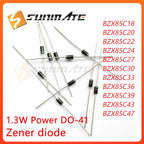 50PCS BZX85C18 BZX85C20 BZX85C22 BZX85C24 BZX85C27 BZX85C30 BZX85C33 BZX85C36 BZX85C39 BZX85C43 BZX85C47 DO-41 ZENER diode