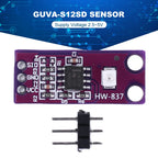 GUVA-S12SD Light Solar Ultraviolet Sensor Module 240nm-370nm Light Intensity Detection Sensor Board High Sensitivity for Arduino