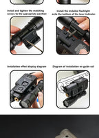CQBL-1 Laser Aiming IR/Red/Green Dot Laser Indicator Momentary Constant Quick Opening With Scout Light Connect Mount For 20MM