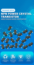 50PCS S8050 SS8550 2N4401 Printed J3Y NPN Power Transistor SMD Triode Package SOT23