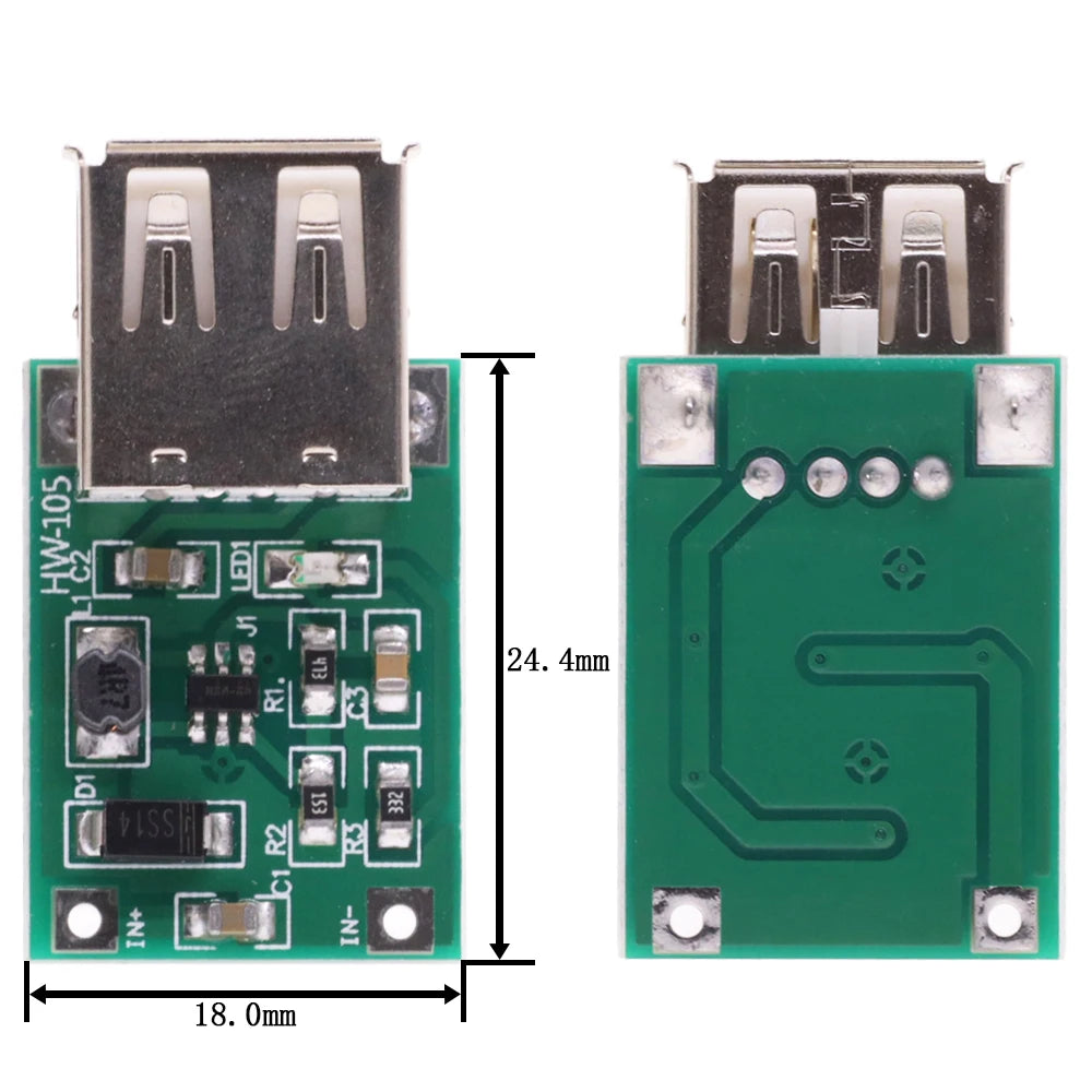1/5/10PCS DC-DC Boost Module (0.9V ~ 5V) 600mA Boost Converter Step Up Module USB Mobile Power Boost Board TP4056 18650