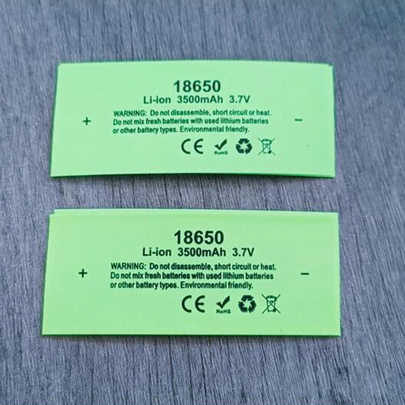 18650 Battery Packaging PVC Heat Shrinkable Film Lithium Battery Insulation Sleeve Shrink Skin Packaging Tube Packaging