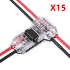 5/10/15/20pcs Low Voltage Universal Compact Wire T Tap Connectors Toolless Wire Connectors Quick Splice Wire Wiring Connecto