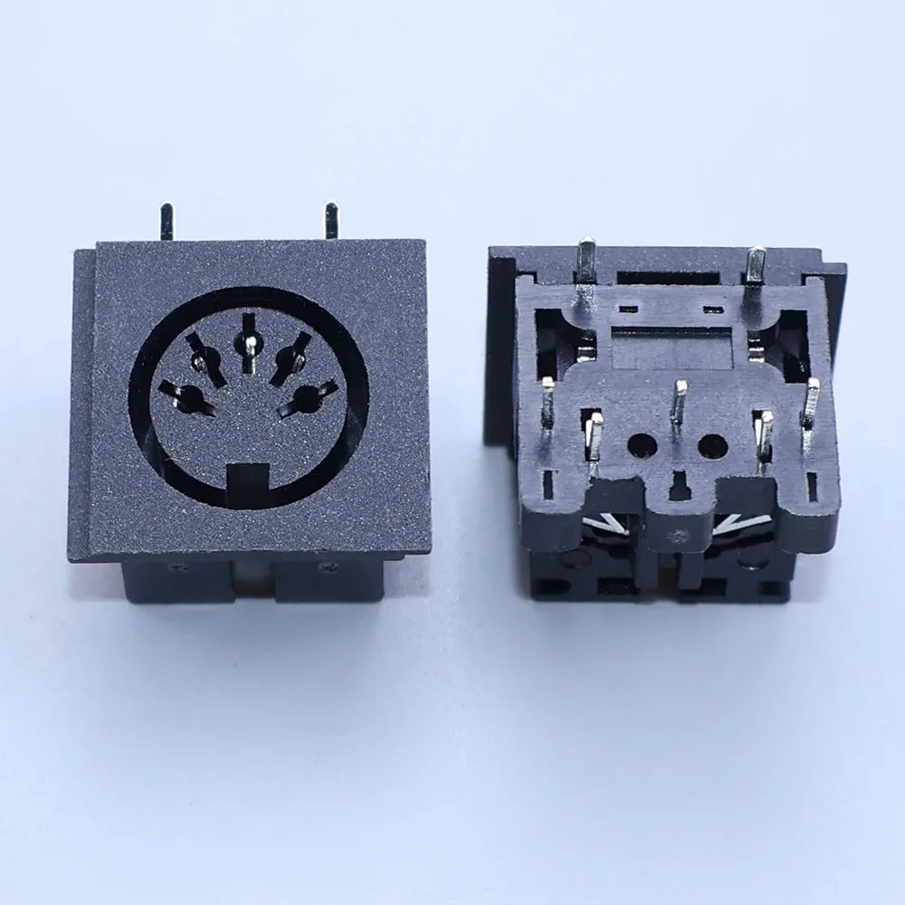 Yanxi 4 5 6 7 8 Pin Female Socket Connector Terminal Socket DIN Interface Keyboard Mouse Plug  PCB Panel Mount Power Jack