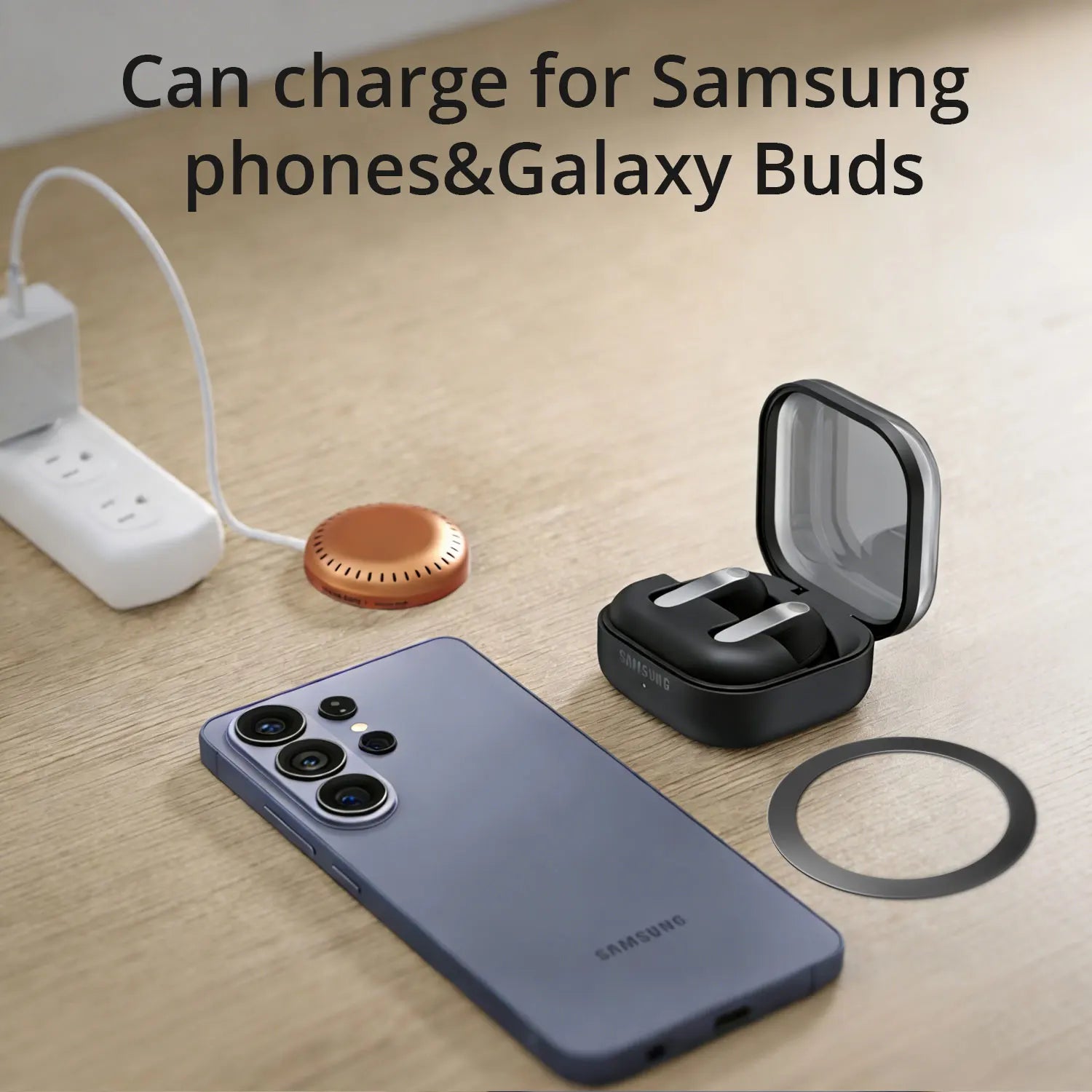Bonola 25W Magnetic Wirelesss Charger for Samsung S26 Ultra Wireless Fast Charging Pad Type C Cable for Galaxy S26 Ultra