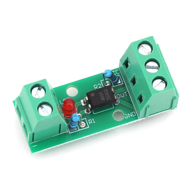 1/5/10PCS 1Channel Way Optocoupler Isolation Module PC817 3V-5V 12V 24V Photoelectric Isolator Rail Holder PLC Drive Motor Board
