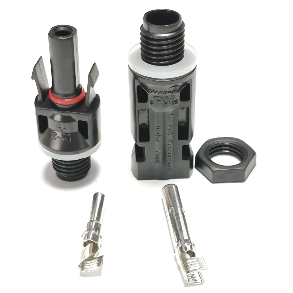 10 pairs/ Solar Photovoltaic Connector Male Female Solar Panel Waterproof Plug and Tool For Inverter M12 Thread 1000V 30A Cable