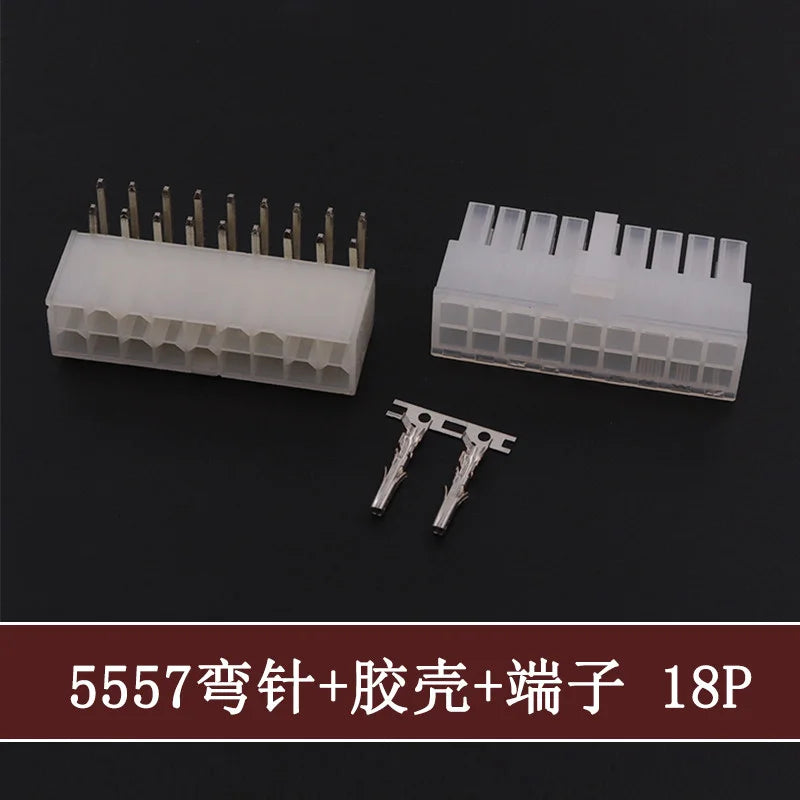 5Sets Molex 4.2mm Automotive Wire Connectors Plug 5557 Series RA Wafer Female Terminal 2-24P Housing for Electrical Wiring