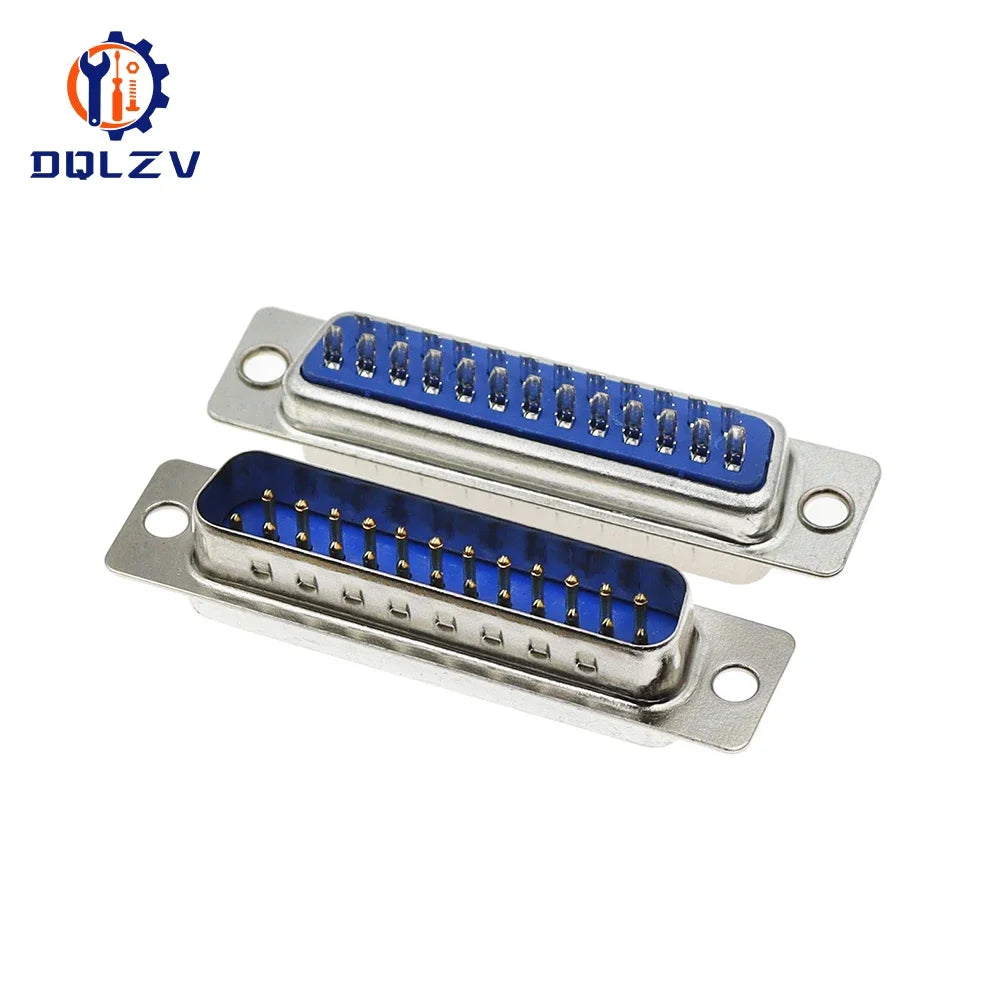 5PCS D-SUB 9 15 25 37 Pin Male Female Solder Type Connector DIP Straight Mount Serial Port Adapter 2 Rows DB9 DB15 DB25 DB37
