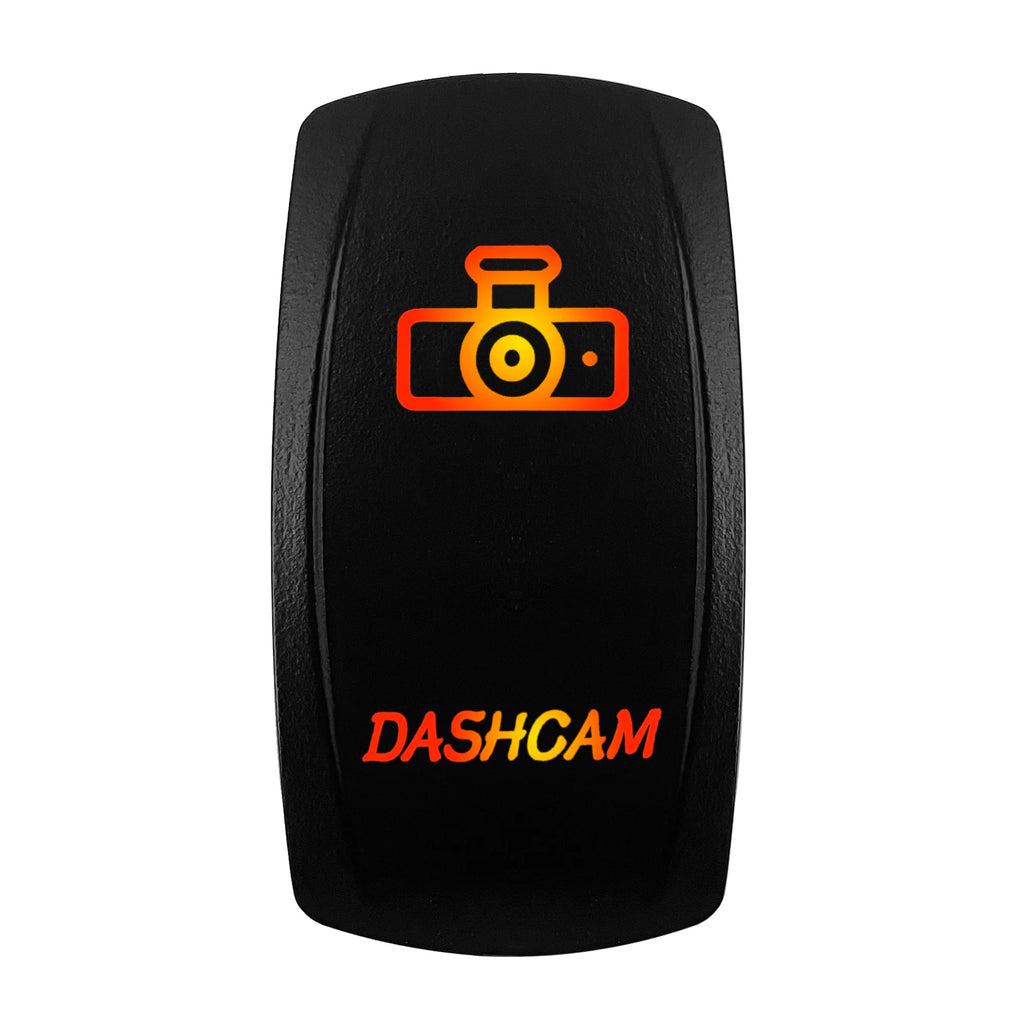 12V-24V Orange Led Rocker Switch Waterproof 20A Amber Light SPST DPDT Toggle Key for Car Boat ATV Camper Motorhome Auto Machine