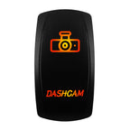 12V-24V Orange Led Rocker Switch Waterproof 20A Amber Light SPST DPDT Toggle Key for Car Boat ATV Camper Motorhome Auto Machine
