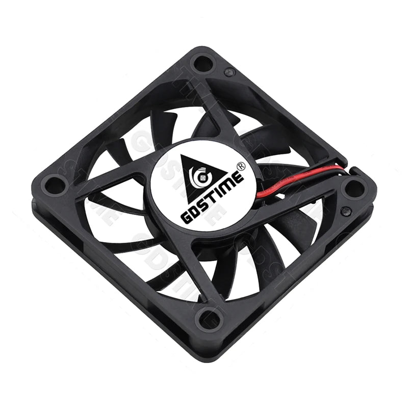 Gdstime 60MM Fan 24V 12V 5V Cooler 60x60x10MM Axial Cooling Fan 6010 Dual Ball Brushless Dupont USB Fan for PC Case CPU Cooling