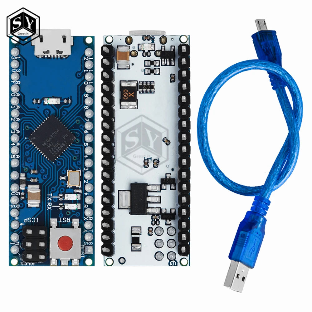 ATmega32u4 5V 16Mhz Expansion Board Module For Arduino Micro Compatible For R3 Nano Replace Pro Mini Microcontroller ONE ATmega