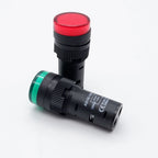 20pcs Plastic Indicator Signal Lamp AD16-22DS 22mm 12V 24V 220V Red Blue Green Yellow White LED Power Signal Light Panel Mount