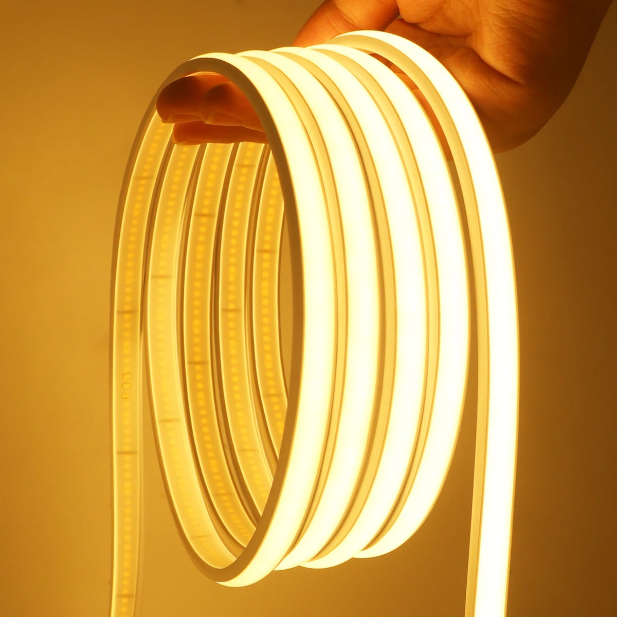 12V 24V 320Leds/M COB Neon Strip Waterproof 3000K 4000K 6000K Home Decor High Brighter Flexible Ribbon Rope LED Light 0.5M-20M
