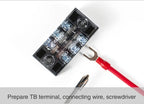 1PCS TB1506 Dual Row Barrier Screw Terminal Block Strip Wire Connector Fixed Wiring Board 600V 15A