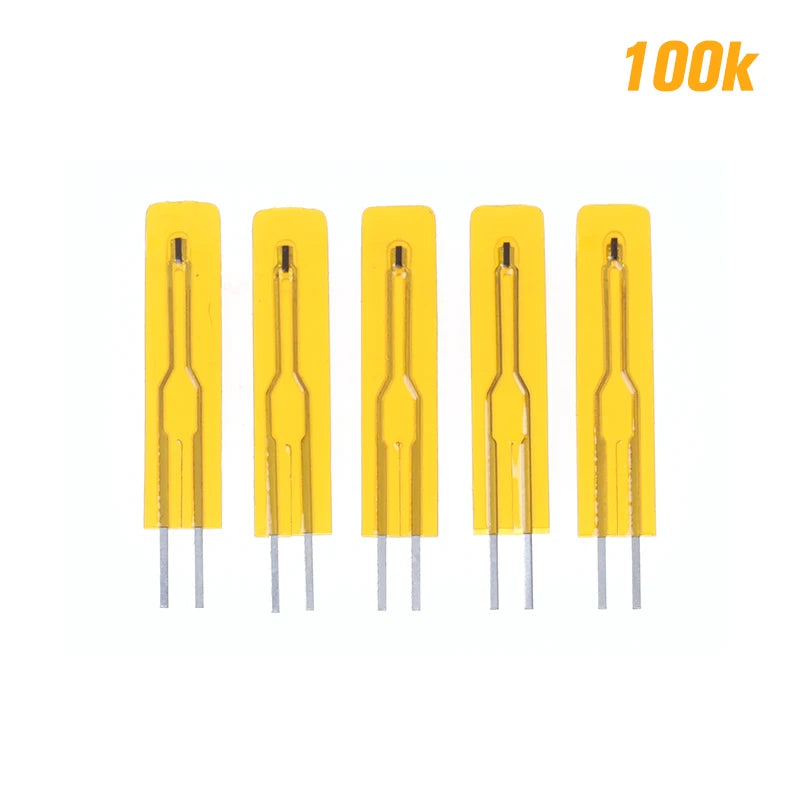 5pcs NTC Thin Film Thermistor 2.5cm 3380 10K 50K 100K MF5B SMD 1%, Temperature Sensor For Electronics