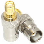BNC Male Female Jack to SMA Female Jack Straight RF Adapter BNCK SMAK Coaxial Connector High Quality for SDR CCTV Camera Scanner