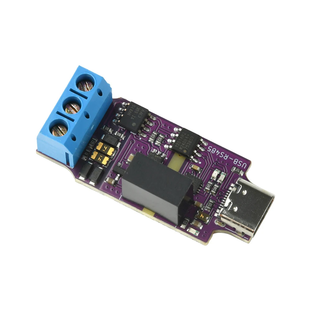 USB to RS485 Isolated Serial Port Module Fully Isolated Power Communication High Speed 2Mbps Transmission Type C Interface