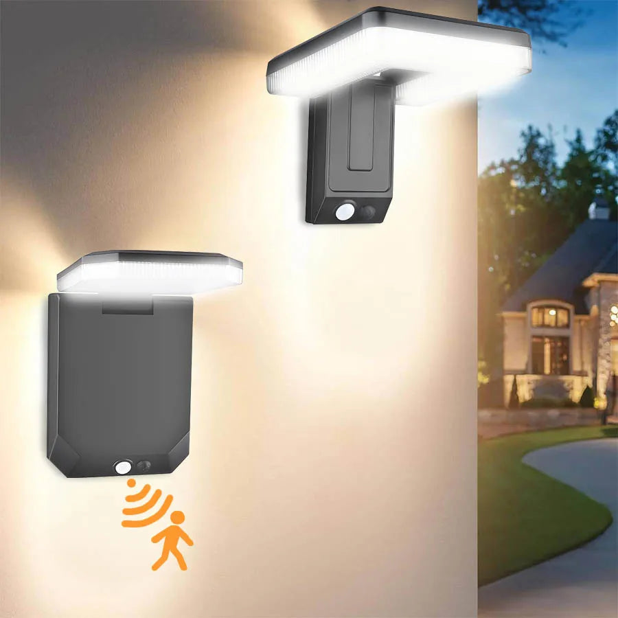 Foldable LED 120° Solar Light Outdoor Wall Lamp Waterproof Spotlights Lamp Motion Sensor Solar 3 Modes Street Light Garden Decor