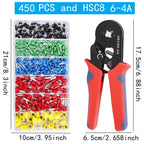 VE Tubular Crimp Terminals,Cable Electrical Connector,Insulated Wire Connectors,Tube Type Terminal Crimping Pliers HSC86-4