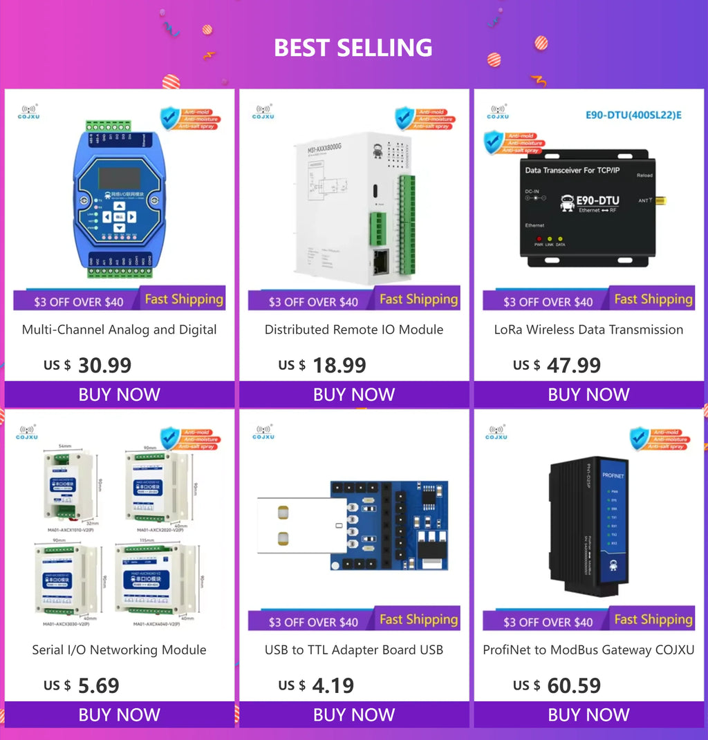 CC2530 ZigBee 2.4GHz SPI Wireless Module 4dBm COJXU E18-MS1-PCB PCB Antenna Data Zigbee Wireless Transmitter Receiver Module