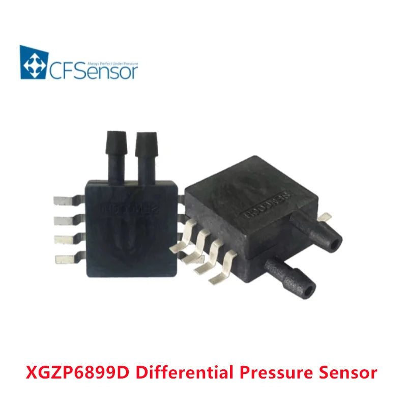 XGZP6899D differential pressure sensor 1kPa dual inlet airway ventilator pressure sensor air pressure flow I2C