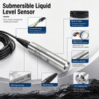 0-500M Range Hydrostatic Liquid Level Transmitter 4-20mA 0-10V 0-3.3V Output Water Pressure Level Sensor Probe 0-5M 10M 15M 50M