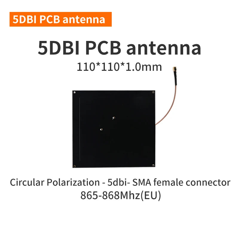 UHF RFID Antenna 3dbi 5dbi Gain Circular Polarization Antenna SMA Female Connector RFID UHF PCB Antenna for Shelf Management