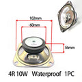 1PCS  4-Inch Diameter 102mm Square 60mm4/8 Ohm 10w Transparent Waterproof Speaker 4/8 Ohm 3w Diameter 57mm Speaker