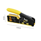 New Rj45 Rj12 Rj11 Pass Through Crimp Plier Cat7 Cat6 Cat6A Cat5 Cat5e Stripping Crimping Tool with 8P/6P Ethernet Connectors