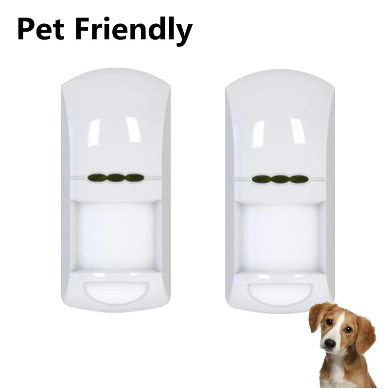 12V MC-8250 Wired PIR Motion Detector Pet Immune Sensor for Security Systems Compatible with Any 12V Alarm Host