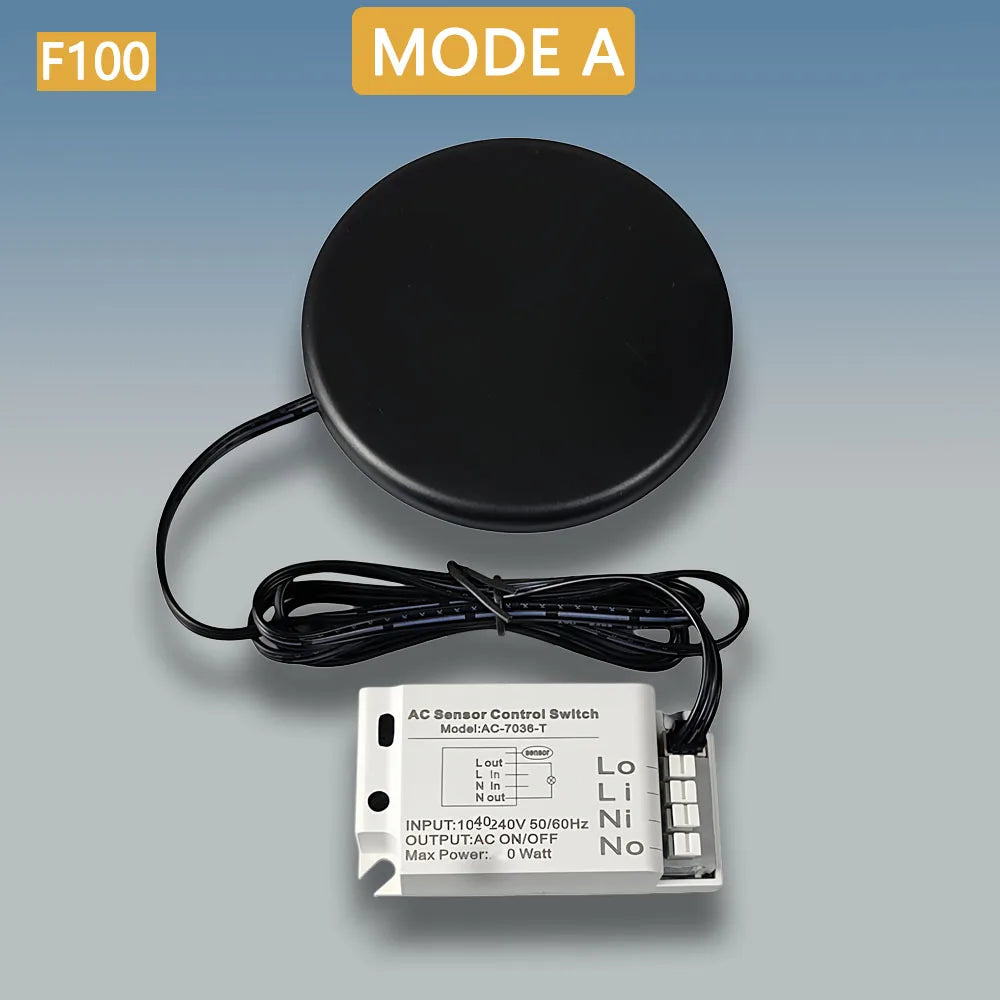 Hidden Touch Switch Penetrates 5cm Wood 400W AC110-220V for Cabinet Light Fan Appliance Invisible Mount Sensor ON OFF Switch