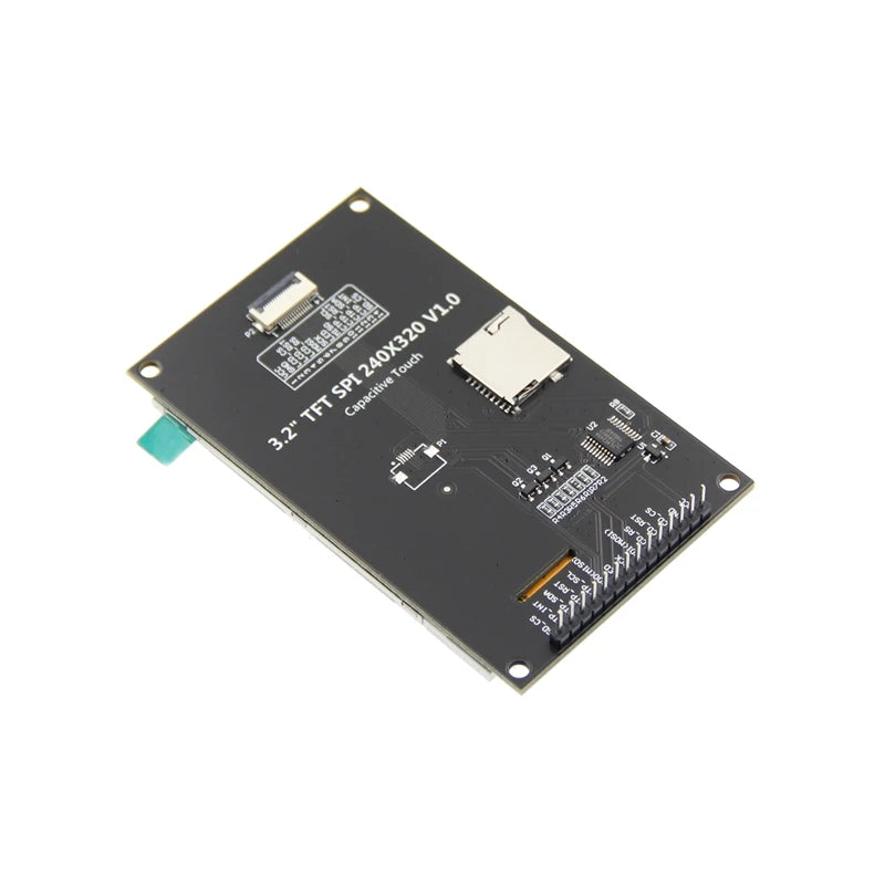 3.2-inch SPI serial port TFT LCD Capacitive touch screen Display module 240*320 IPS version black