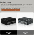 6 LAN 2.5G Firewall Router Intel 3 N355 N200 N150 N97 i226-V Fanless Mini PC DDR5 2xNVMe 1xSATA3.0 2xHD Type-C pfSense OPNsense